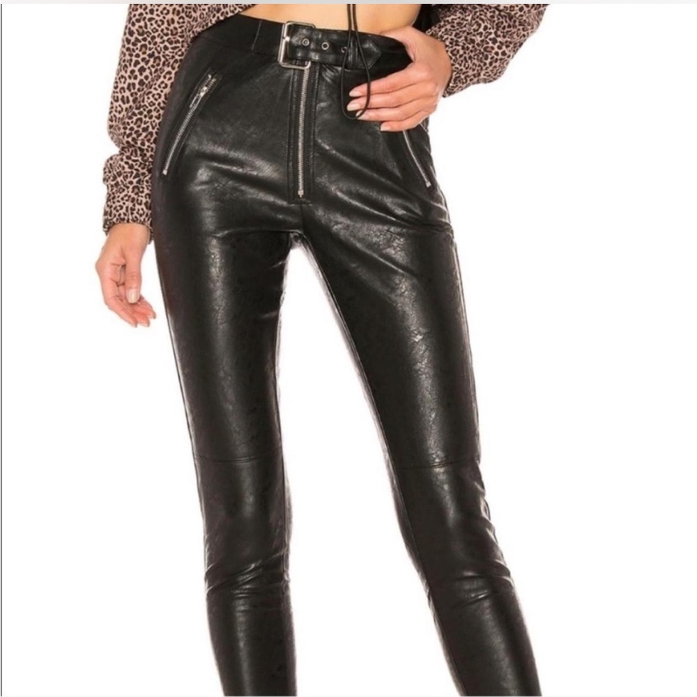 Danielle Guizio Faux Leather Pants